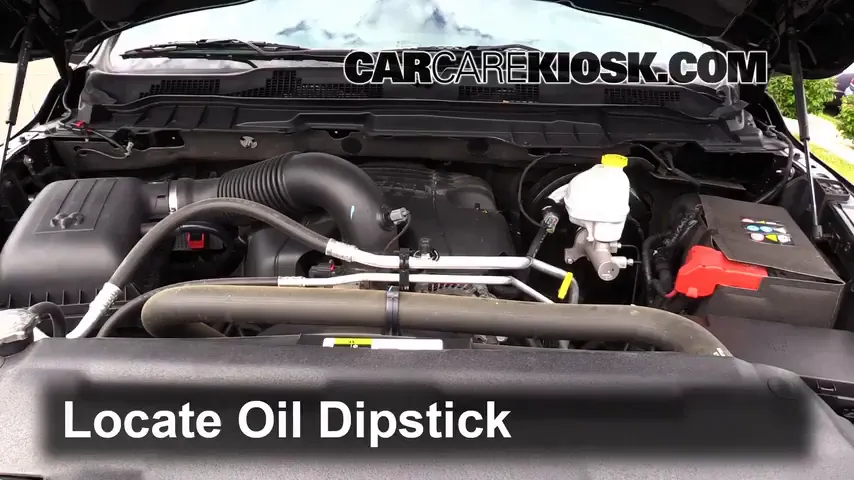 2013 Ram 1500 Sport 5.7L V8 Crew Cab Pickup Oil Check Oil Level